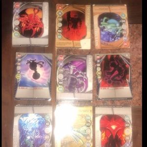 Lot 9 Bakugan magnetic cards Battle Brawler Figure